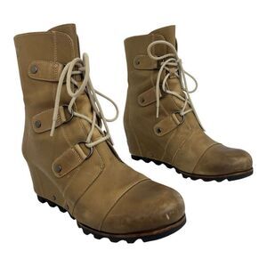 Sorel Women's Size 11 Joan Of Arctic Wedge Mid Boot Dark Fossil